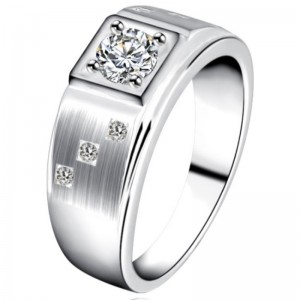 Anelli da uomo anelli da uomo con zirconi cubici anelli da uomo in platino argento 925